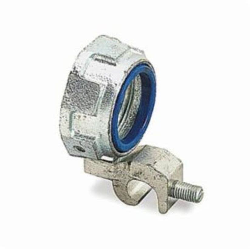 T&B® 3889 Insulated Threaded Grounding Bushing With Aluminum Lug, 2 in Trade, 8 AWG Wire Min, 2/0 AWG Wire Max, 3.031 in Dia, Malleable Iron